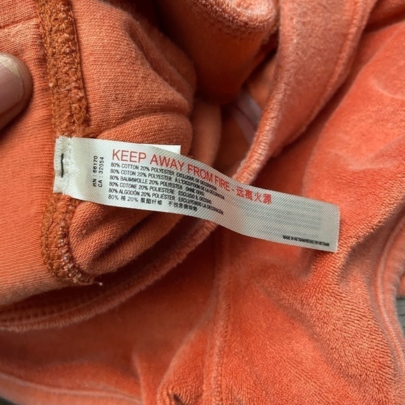 Shorts Free People New Fp Movement Orange Catching Rays Terry Shorts M - Picture 6 of 8